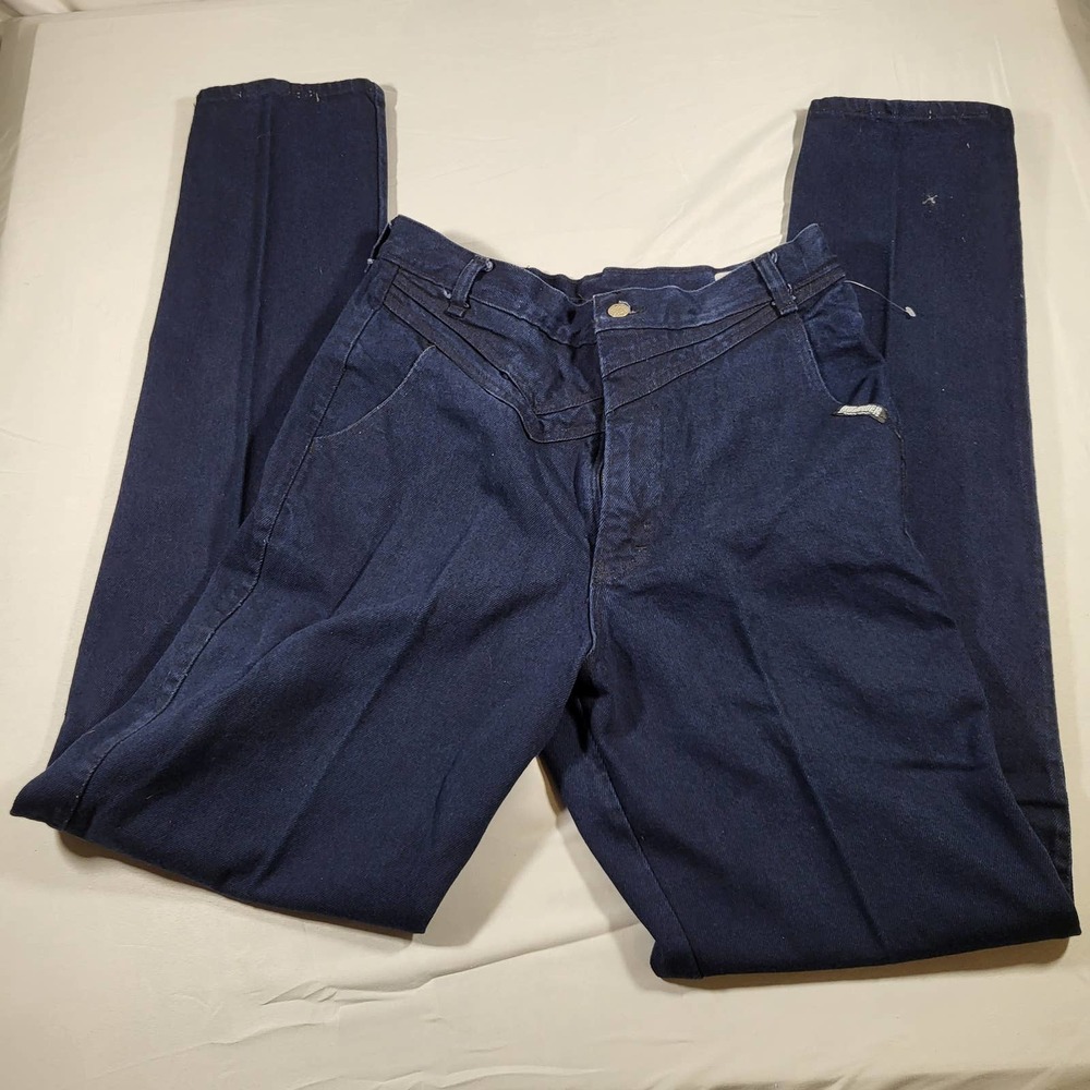 NWOT*RoughRider*Womens 15/16 Jeans*Navy Blue*Vintage*V Back*Pocket